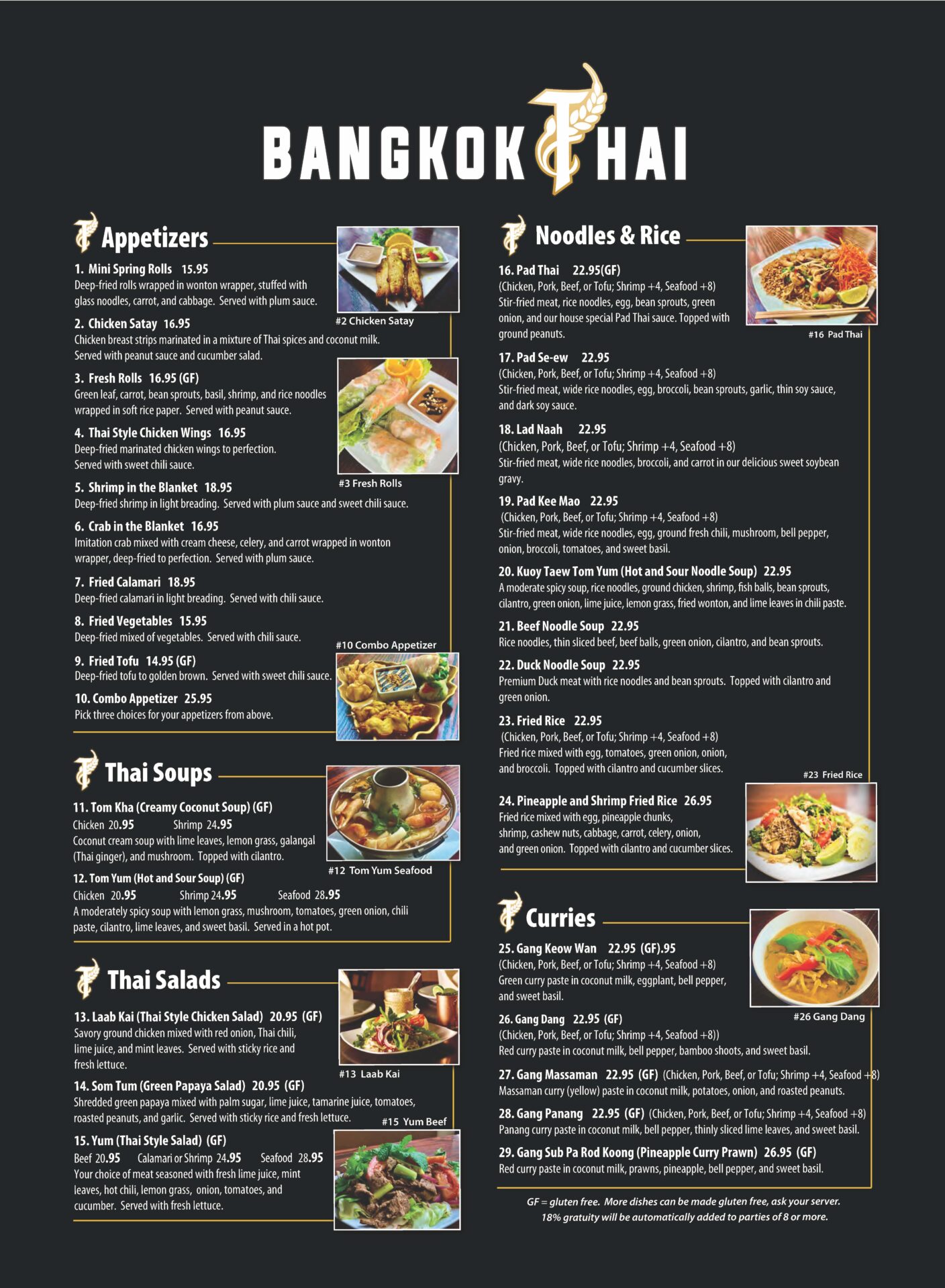 front menu